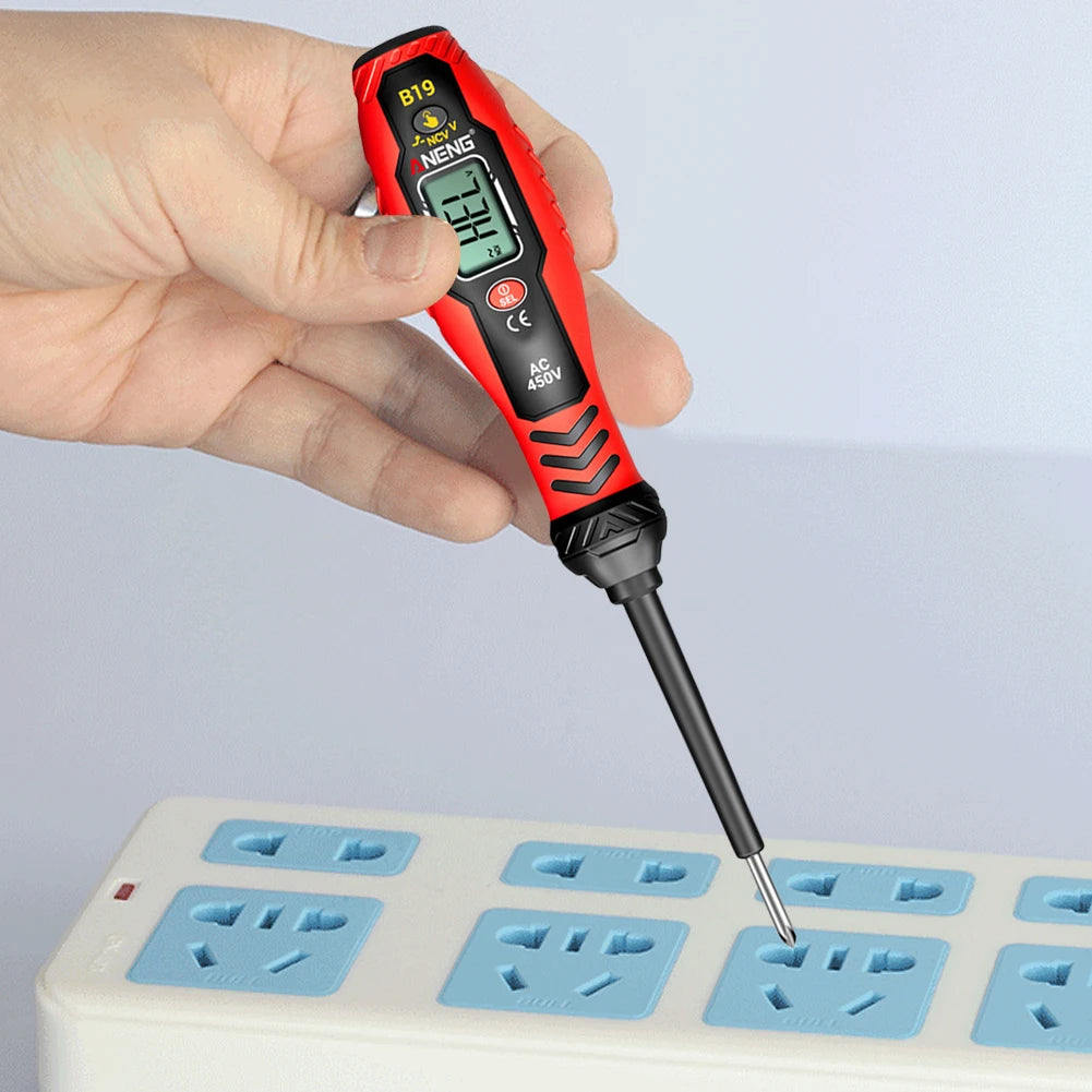ปากกาทดสอบแรงดันไฟฟ้าแบบไม่สัมผัส – 30-1000V, สัญญาณเตือนแบบ Buzzer, ตัวค้นหาจุดขัดข้อง