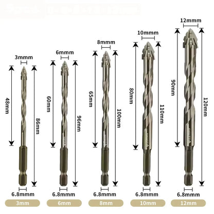 ดอกสว่านเคลือบไททาเนียมประสิทธิภาพสูง 5 ชิ้น
