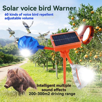 Solar Wind-Powered 360° Bird & Rat Repeller with Reflective & Sound